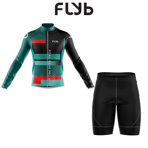 FLYB [ 긴팔+반바지 세트 02 ] 유니폼 단체복 동아리 자전거복 사이클복 철인 경기복