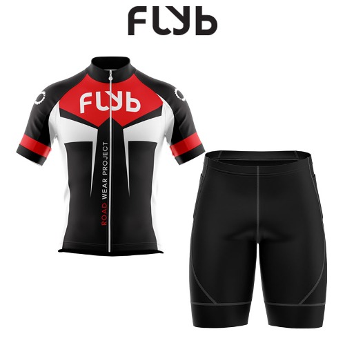 FLYB [ 반팔+반바지 세트 2 ] 유니폼 단체복 동아리 자전거복 사이클복 철인 경기복