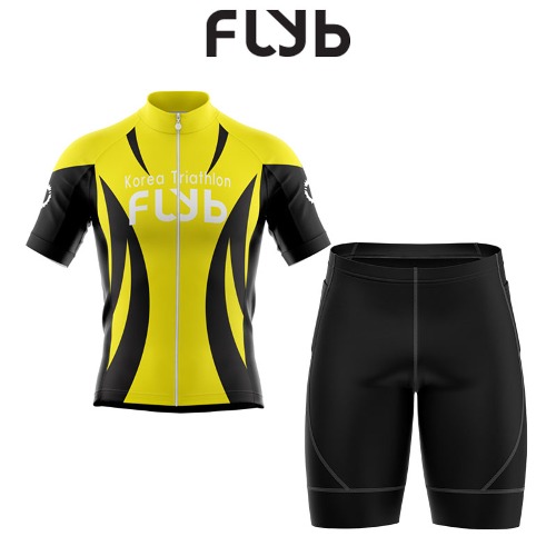 FLYB [ 반팔+반바지 세트 3 ] 유니폼 단체복 동아리 자전거복 사이클복 철인 경기복